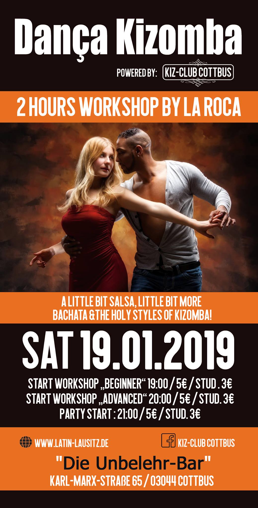 Danca Kizomba 12 Flyer